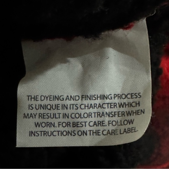 Jessica Simpson Plaid Buffalo Check Jacket Sz 2X Fleetwood Sherpa Moto Red Black - Picture 5 of 14